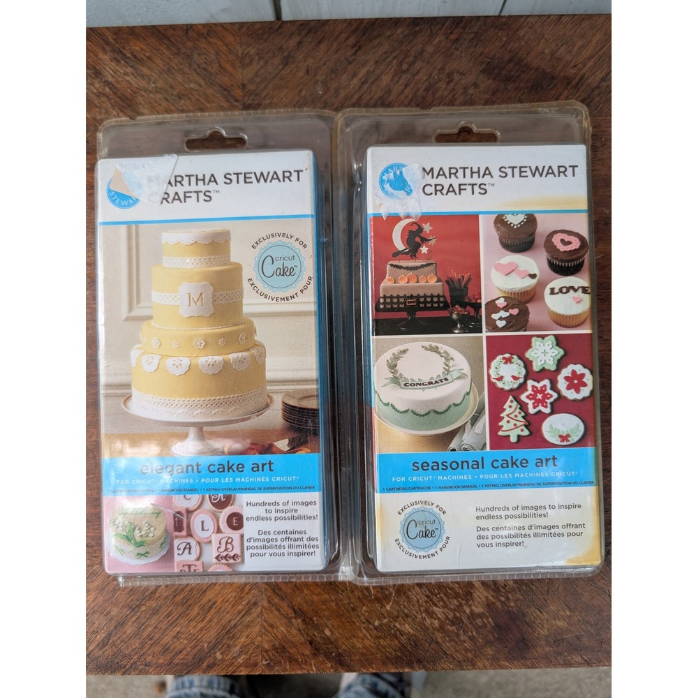 Martha Stewart Cricut Cake Cartridges Elegant & Seasonal Art 2000491 2000492